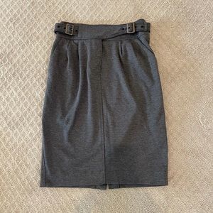 Anthropologie Maeve Grey Pencil Skirt